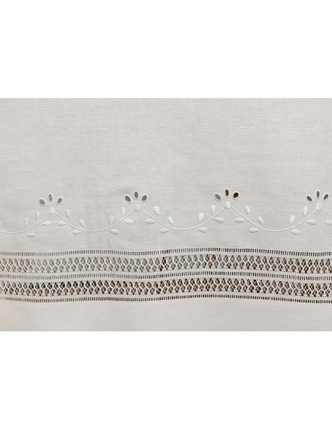 180x280 Toalha de mesa de linho bordada a mão