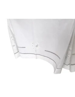 180x350 Toalha de mesa de linho bordada a mão - bordados da lixa Creative Rosemary 2021